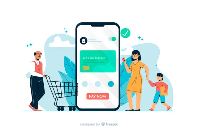 Man ordering food online